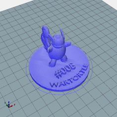 Wartortle – No Supports, Base 3D Printer Model