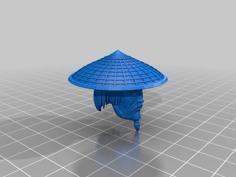 Old Ronin-Samurai Head 3D Printer Model