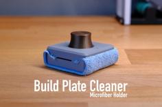 Build Plate Cleaner Microfiber Holder 3D Printer Model