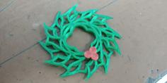 Gothic Holly Wreath 3D Printer Model