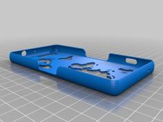 SONY Xperia Z3 COMPACT Case WORLD MAP 3D Printer Model