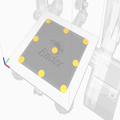 Bed Level Test Discs 180×180 X 0.2 Mm – 1 To 9 Points 3D Printer Model