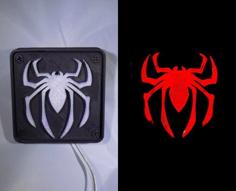 SPIDERMAN LED Light/Nightlight 3D Printer Model