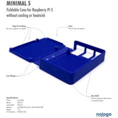 M!N!MAL 5 – Raspberry Pi 5 Case 3D Printer Model