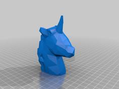 Unicorn – Low Poly / Voronoi 3D Printer Model