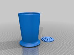 Toothbrush Cup With Water Drain System 3D Printer Model