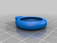 AirTag Keychain Reinforced Loop 3D Printer Model