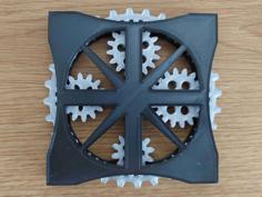 Gear/Cog Drinks Coaster V1 3D Printer Model