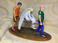 Wounded Angel – FDM Version 3D Printer Model