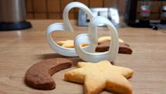 Gebäck-Ausstecher, Herz (die Wirklich Funktionieren) / Cookie Cutter (which Really Work) 3D Printer Model