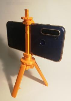 Longer Tripod Post For Modern Mobiles For Foldable Tripod 3D Printer Model