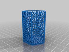 Brush, Pen Or Pencil Stand – Modular Voronoi 3D Printer Model