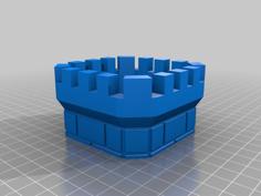 Dice Tower Sliced 3D Printer Model