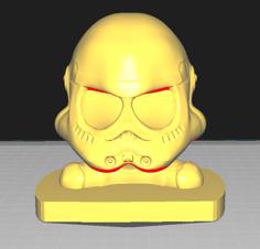 Cartoon Stormtrooper Figure 3D Printer Model