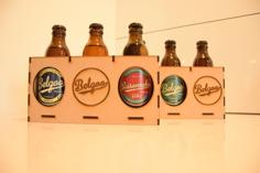 Lasercut (3mm) Belgian Beer Bottle Holder For Gift