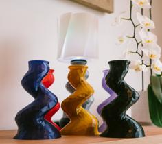 Low-poly Twist Mood Lamp 3D Printer Model