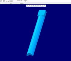 Z-post (with A Flat Side) 3D Printer Model