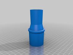 Vacuum Hose Adapter 1 7/8″ To 1 1/4″ 3D Printer Model