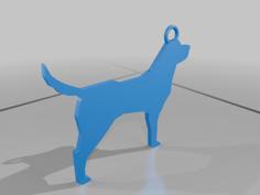 Labrador Keychain 3D Printer Model