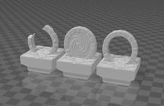 Basic Cavern Portal (Dungeon Blocks Compatible) 3D Printer Model