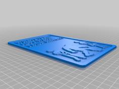 Big Foot Whatever Just Wash Your Hands Bathroom Sign 3D Printer Model