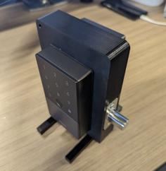 Smart Door Lock Holding Fixture 3D Printer Model