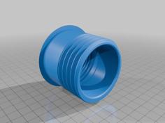 Threaded Desk Grommet 60mm 3D Printer Model