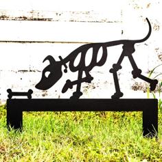 Dog Pet Skeleton Halloween Decor, Halloween Outdoor Garden Signs, Dog Cat Decor Halloween Yard Stakes Halloween Skeleton Pet Decor 3D Printer Model