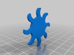 Sun Symbol 3D Printer Model