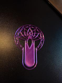 Lotus 2 Bookmark 3D Printer Model