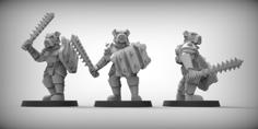 BULLDOGS – GUARD DOGS X3 28mm (RESIN) 3D Printer Model