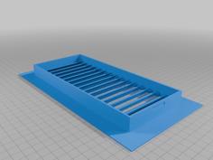 Air Ventilation Grid Grille Vertical Rectangular 3D Printer Model