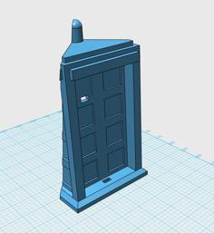 Tardis Phone Charging Station (corner) 3D Printer Model