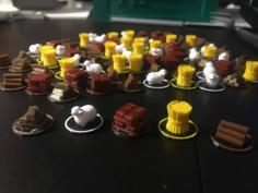 Catan Resource Card Tokens 3D Printer Model