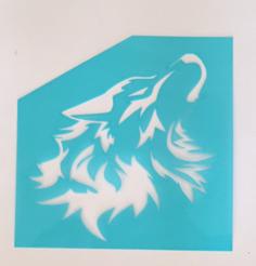 Wolf Stencil 3D Printer Model