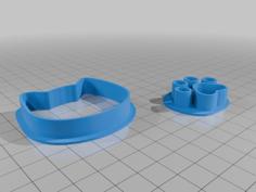 Cortador De Galleta + Sello Cat 3D Printer Model