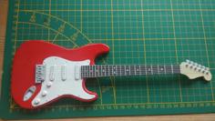 Fender Stratocaster Mini Guitar Model 3D Printer Model