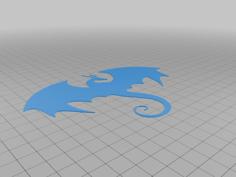 Dragon 2D Art 3D Printer Model