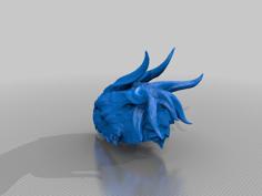 Dragonborn Male Head 3D Printer Model