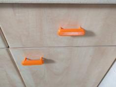 Simple Cabinet Door Handle 3D Printer Model