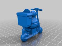 Duck On A Toilet On A Scooter 3D Printer Model