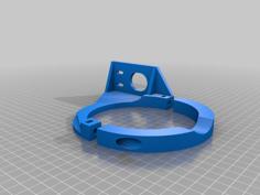 Ritchey Chretien RC10 ZWO EAF Adapter Bracket 3D Printer Model