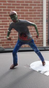 Zombie Dashboard Bobblehead/leg/arm Man 3D Printer Model