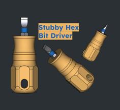 Stubby Hex Bit Driver 3D Printer Model