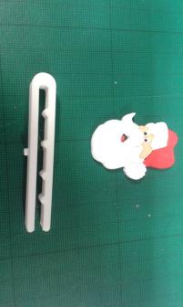 Xmas Tie Clip 3D Printer Model