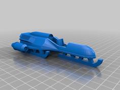 Jet Powered Rocket Sled 3D Printer Model