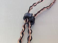 IEM Headphone Wire Cinch Clip 3D Printer Model