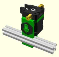 GREEN MAMBA V2.0 Extruder Drive 3D Printer Model