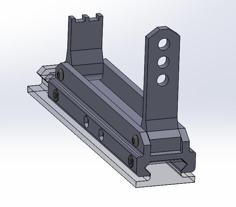 Airsoft Side & Top Mounted 40mm Launcher Sight For Picatinny/NATO Rail 3D Printer Model