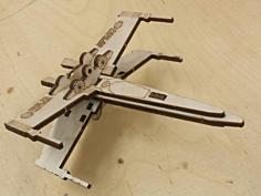 Laser Cut XWing And TieFighter